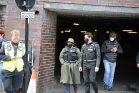 Filming of Vera took place in Sunderland's Civic Centre car park back in May.