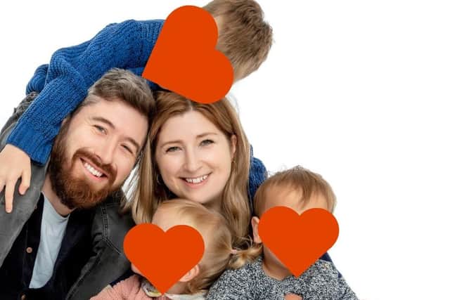 Rachael and Paul with their three children