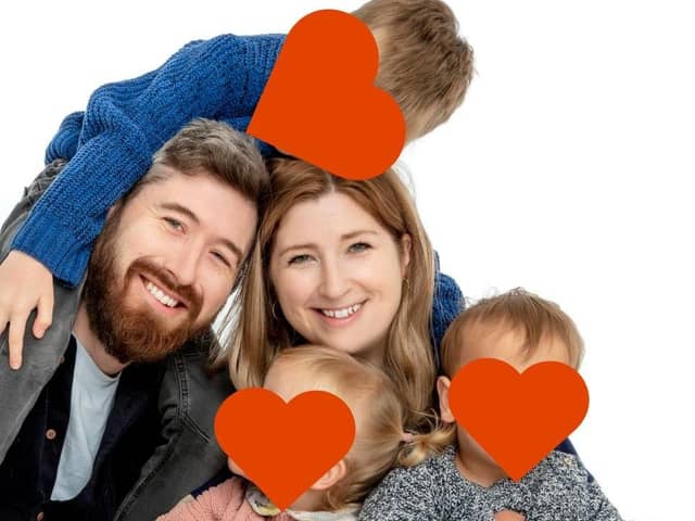 Rachael and Paul with their three children