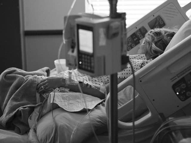 in hospital
