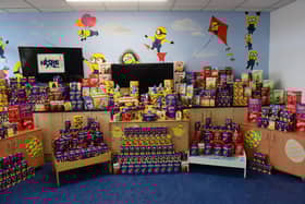 The Easter Eggs delivered to Sunderand Royal Hospital.