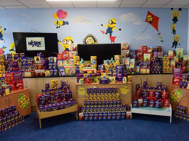 The Easter Eggs delivered to Sunderand Royal Hospital.
