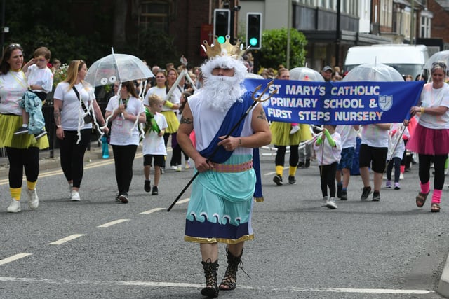 The South Shields carnival parade on Saturday.