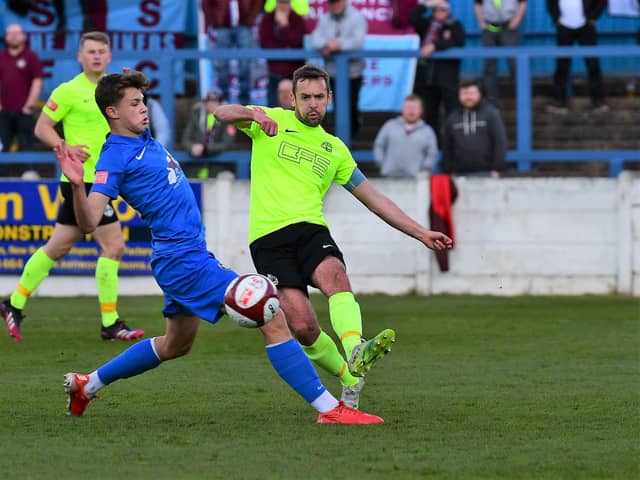 South Shields' Blair Adams. Pics by Kev Wilson.