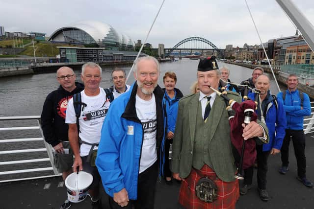 The 25 mile walk kicked off in Newcastle this morning.