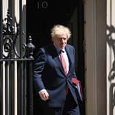 Prime Minister Boris Johnson leaves 10 Downing Street. Picture: Getty Images.