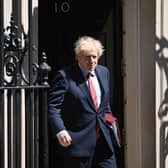 Prime Minister Boris Johnson leaves 10 Downing Street. Picture: Getty Images.