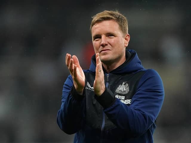 Newcastle United head coach Eddie Howe.