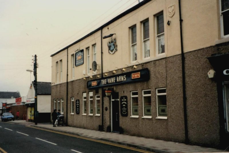 The Vane Arms in Vane Street, New Silksworth, known for having a coat of arms above the doorway. Photo: Ron Lawson.