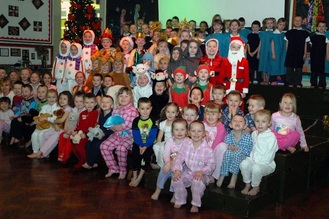 Santa, elves, wise men and many more stars of the Nativity 14 years ago.