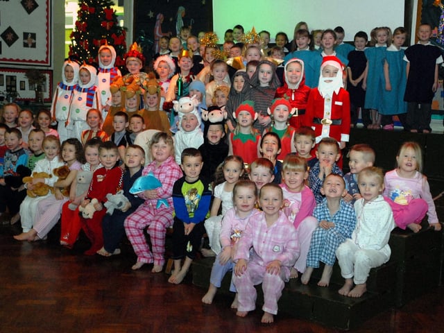 Santa, elves, wise men and many more stars of the Nativity 14 years ago.