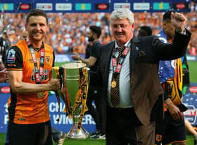 Alex Bruce and his father Steve at Hull City.