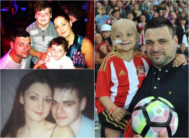 Gemma and Carl Lowery, pictured with their sons Bradley and Kieran. Pictures: Bradley Lowery Foundation