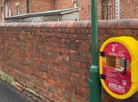 One of Red Sky Foundation's defibrillators