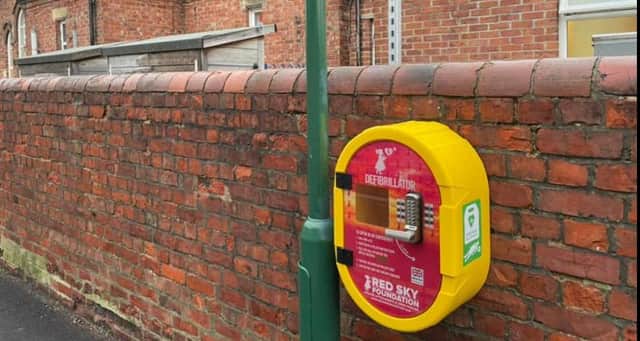 One of Red Sky Foundation's defibrillators