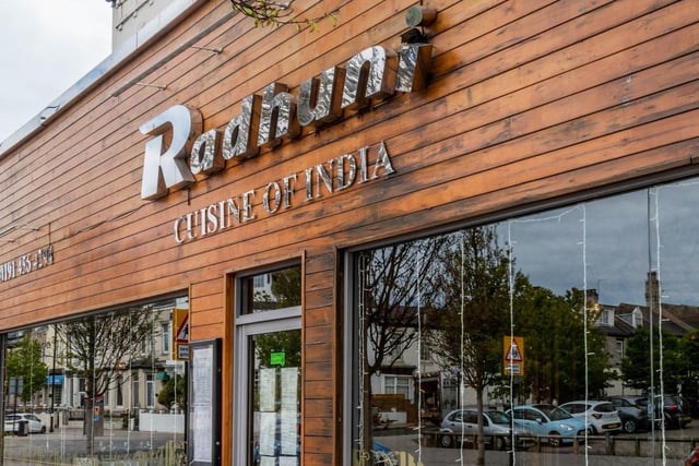 Traditional Indian restaurant located on Ocean Road, Radhuni has a Google rating of 4.5 stars out of 643 reviews.