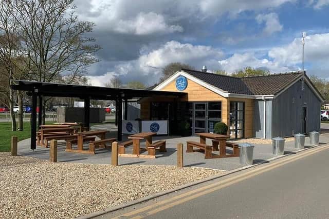 The poular Catch 22 fish and chip shop at Tattershall Lakes