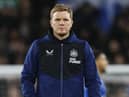 Newcastle United head coach Eddie Howe at Goodison Park.