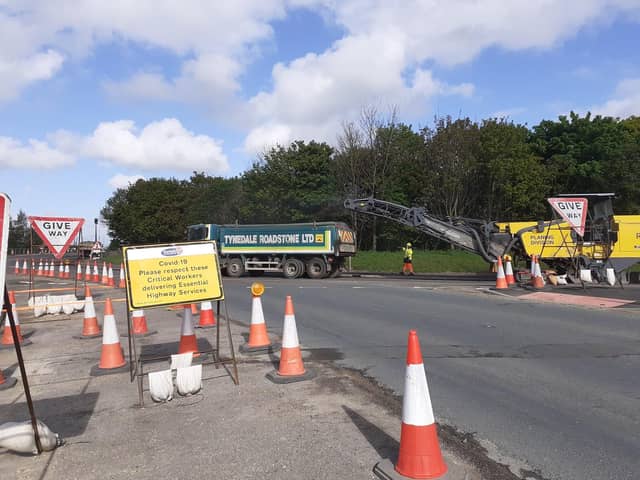 Durham County Council has said work has restarted on Junction 61 of the A1 at Bowburn following a halt caused by the coronavirus outbreak.