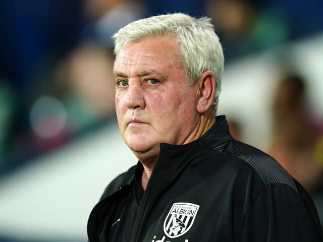 West Bromwich Albion manager Steve Bruce.