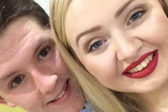 South Shields couple Liam Curry and Chloe Rutherford.