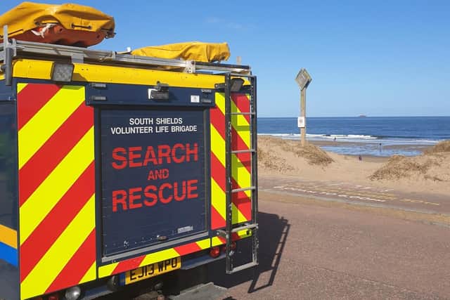 South Shields Volunteer Life Brigade were called to Sandhaven beach on Sunday.