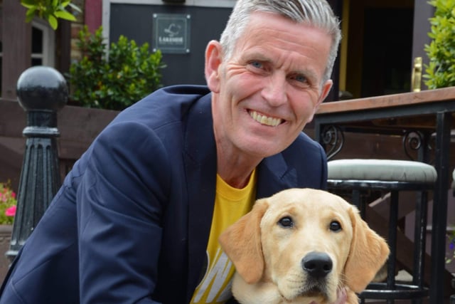 Carl with guide dog Andy. Photos from Kelly Russell