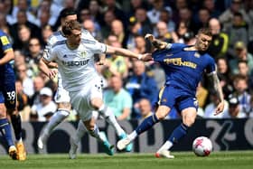 Kieran Trippier in action for Newcastle United at Leeds. 