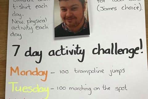 James took on a different activity each day for seven days. Photo: Debbie Hutton.