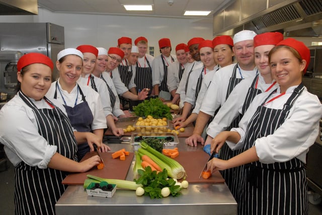 Catering students and staff were in the picture 11 years ago. Are you one of the chefs in the photo?