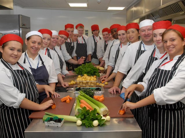 Catering students and staff were in the picture 11 years ago. Are you one of the chefs in the photo?