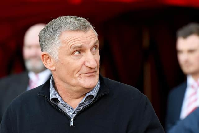 Sunderland head coach Tony Mowbray has been discussing where the club need to stregthen in the January transfer window. Picture by FRANK REID