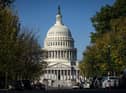The US Capitol is seen in the morning on November 4, 2020 in Washington, DC. The nation awaits the results of a historic presidential election between President Donald Trump and his Democratic challenger, former Vice President Joe Biden with swing states still too close to call. (Photo by Al Drago/Getty Images)