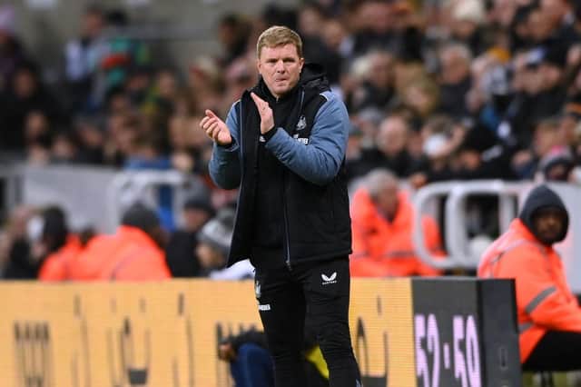 What Newcastle United side will Eddie Howe select for the clash with Leicester City? (Photo by Stu Forster/Getty Images)