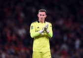 Manchester United's Dean Henderson has been heavily-linked with a move to Newcastle this summer (Photo by OLI SCARFF/AFP via Getty Images)
