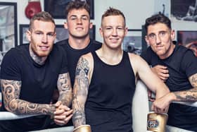 The 'Bilton Boys' who feature in the new season of BBC Three's 'Angels of the North'.