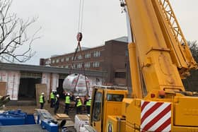 A new MRI machine has a arrived at a new health centre in South Tyneside.