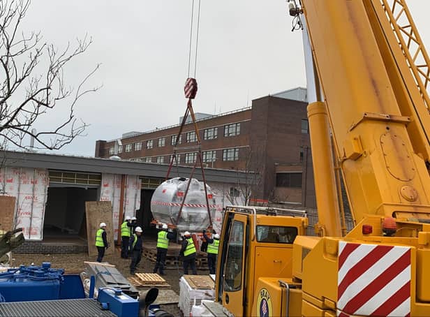 A new MRI machine has a arrived at a new health centre in South Tyneside.
