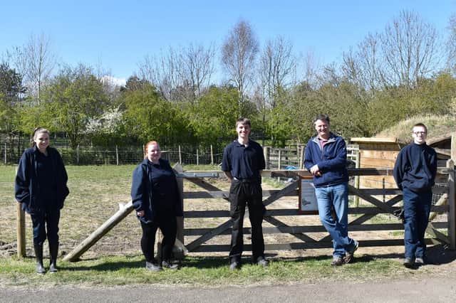 From left, Amy Hall, Chloe Selkirk, Daniel Hayward-Pattinson, Groundwork chief executive Andrew Watts, and Kyle Johnson.