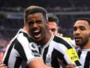 Alexander Isak celebrates scoring Newcastle United's winner.