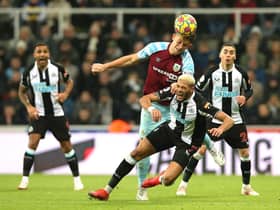 James Tarkowski in action against Newcastle United (Photo by Ian MacNicol/Getty Images)