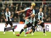 James Tarkowski in action against Newcastle United (Photo by Ian MacNicol/Getty Images)
