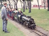 Opening day in 1972, with mayor of South Shields Vince Fitzpatrick in the driving seat.