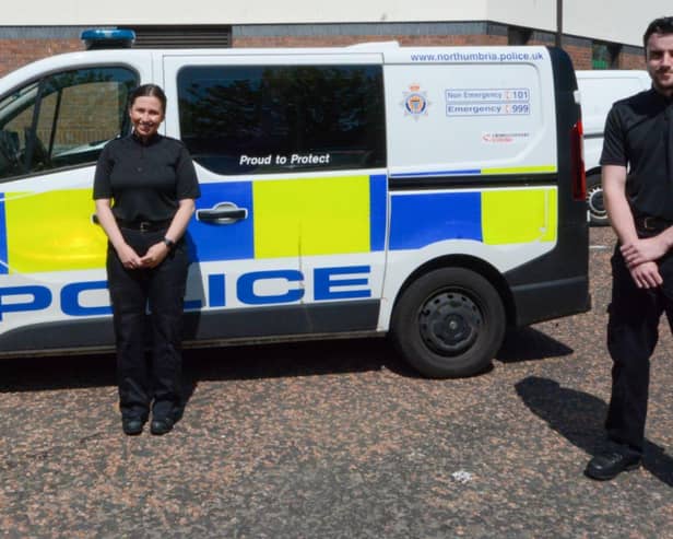 PC Alexandra Rackstraw and PC Andrew Curtis have won a Royal Humane Society Testimonial in recognition of their 'outstanding intervention' to help a vulnerable woman in South Shields.