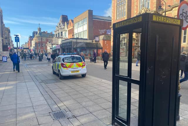 A telephone box was smashed on Ocean Road, South Shields.