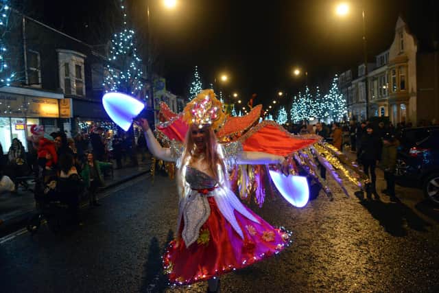The Creative Seed performance at the South Shields Winter Wonderland Parade.