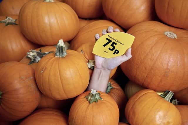 Pick up a pumpkin for 75p.