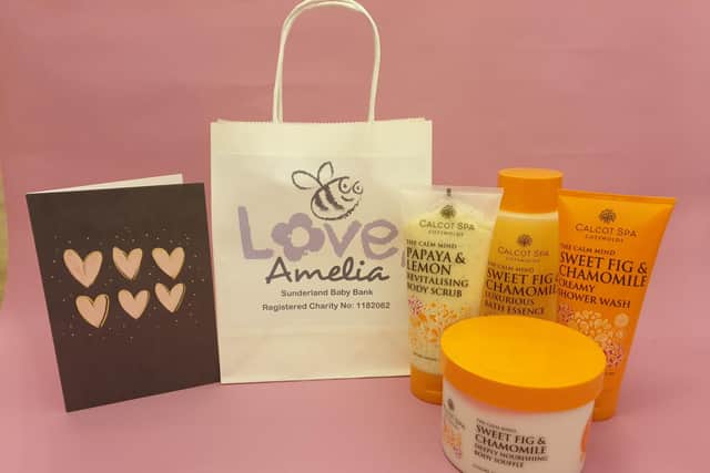 One of the pamper packs put together by the Love, Amelia charity.
