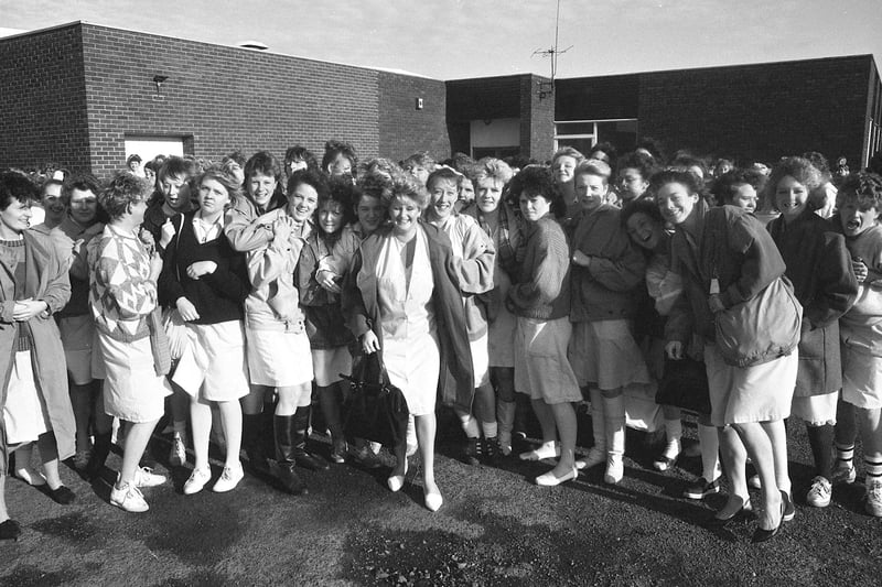 Were you pictured in this line-up of workers at the Dewhirsts Clothing Factory in Pennywell in November 1986?