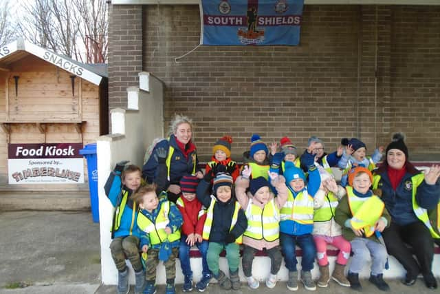 Pre-schoolers at Mariners Park.